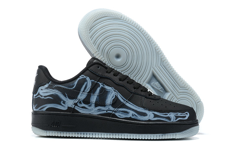 air force 1 black skeleton