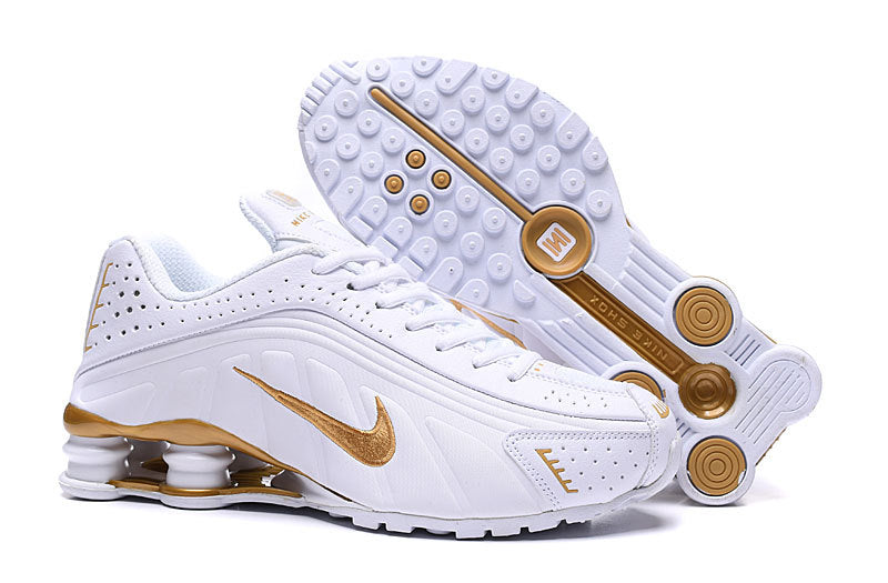 Shox R4 “White/Gold”